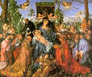 Albrecht Durer Altarpiece of the Rose Garlands oil painting reproduction